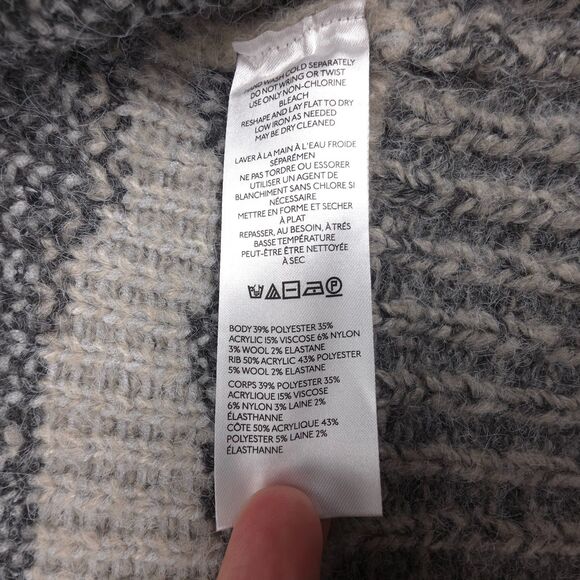 NEW Anthropologie Pilcro Wool Animal-Print Cardigan Zebra French Girl Cozy Boho - Picture 6 of 7